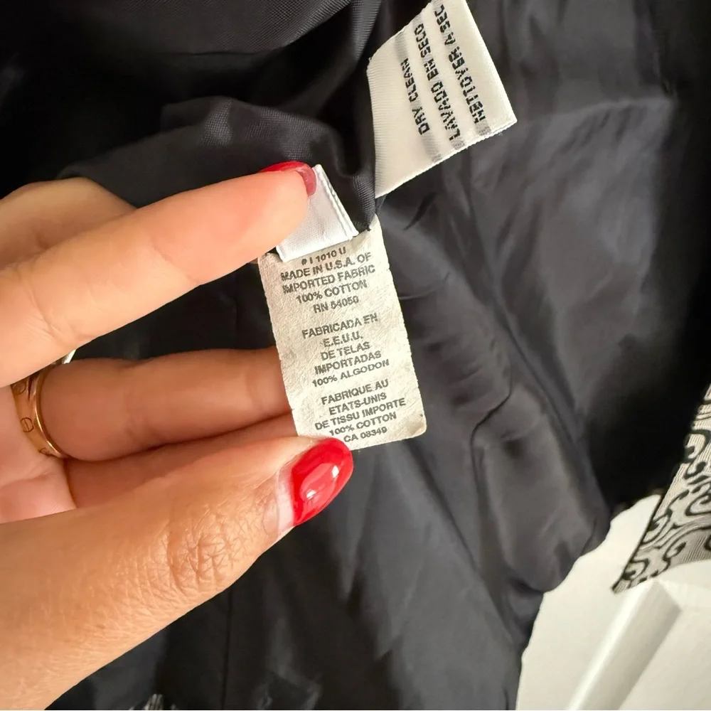 Dior Gray Black Patterned Blazer Jacket